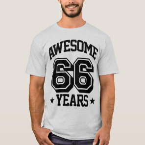 Awesome 66 Years T-Shirt