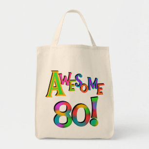 Awesome 80 Birthday T-shirts and Gifts Tote Bag