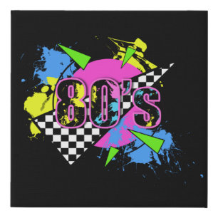 Awesome 80s faux canvas print
