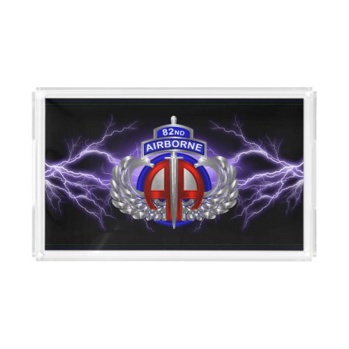 Awesome 82nd Airborne Division Acrylic Tray