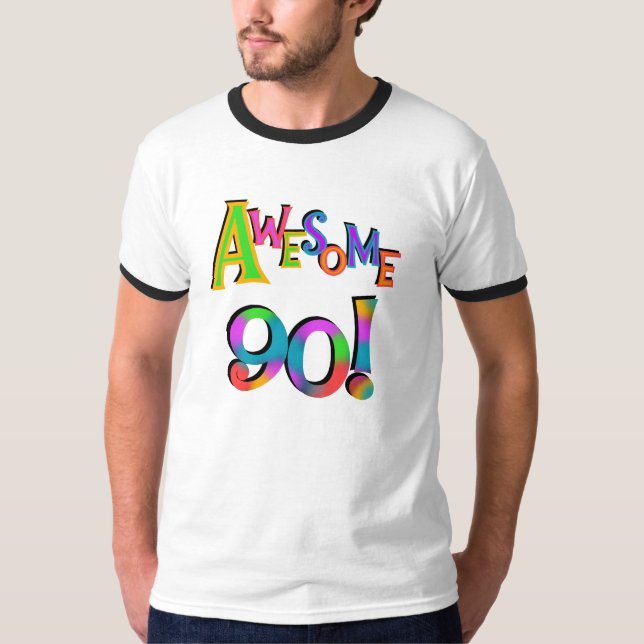 Awesome 90 Birthday T-shirts and Gifs (Front)