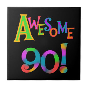 Awesome 90 Birthday T-shirts and Gifs Tile