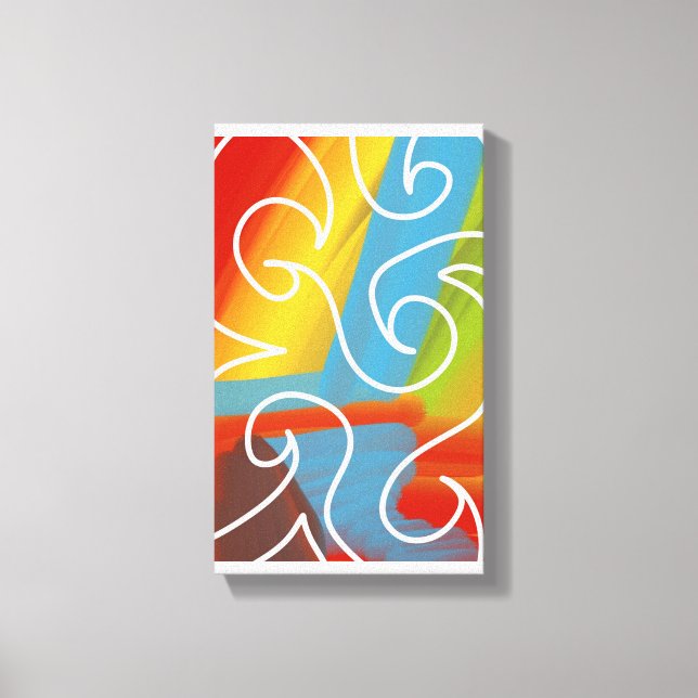 Awesome abstract art by RRW 2026 Canvas Print (Front)