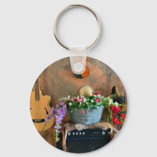 Awesome Acoustic Guitar Keychain