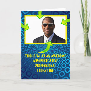 Awesome Administrative professional custom photo Holiday Card