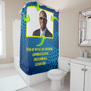 Awesome Administrative professional custom photo Shower Curtain