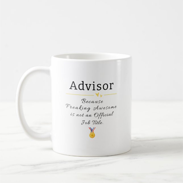 Awesome Advisor Quote Mug (Left)