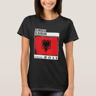 Awesome Albanian Since 2011 Albanian 11th Birthda T-Shirt