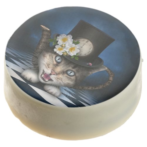 Awesome Alice in Wonderland Teacup Cat Chocolate Covered Oreo
