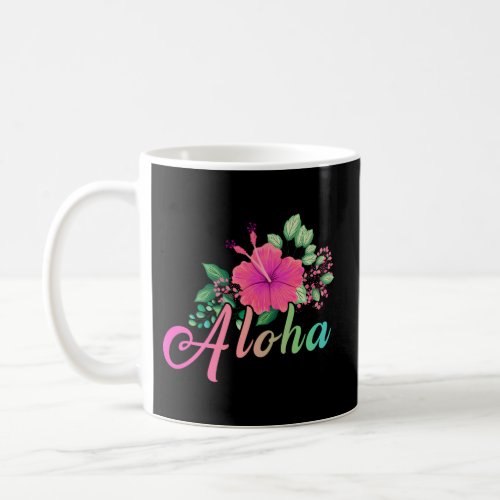 Awesome Aloha Hawaii Hibiscus Flower Coffee Mug