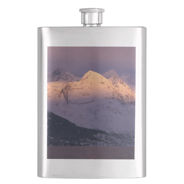 Awesome Alpenglow Flask (Front)
