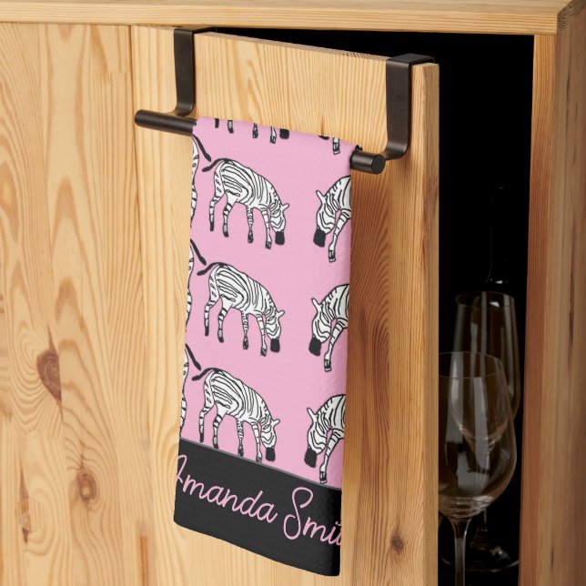 Awesome and Happy Kenyan Zenbras Kitchen Towel (Thirds Fold)