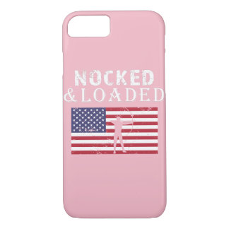 Awesome Archery Noked & Loaded archer gift iPhone 8/7 Case