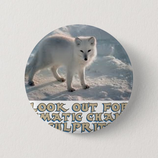 awesome Arctic Wolf designs Button (Front)
