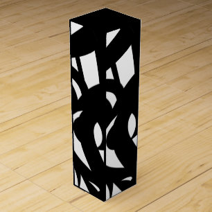 Awesome Art Black and White Wine Box