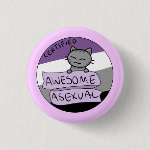 Awesome Asexual Pinback Button