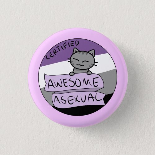 Awesome Asexual Pinback Button