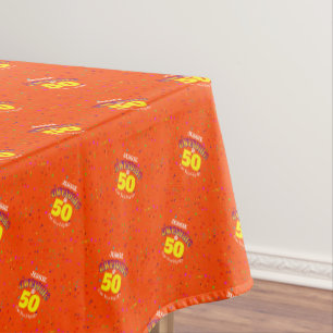 Awesome at 50 Fiftieth Birthday  Tablecloth