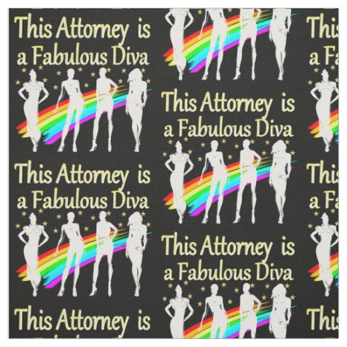 AWESOME ATTORNEY PARTY GIRL DESIGN FABRIC