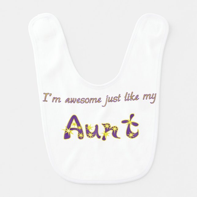 Awesome Aunt Bib (Front)
