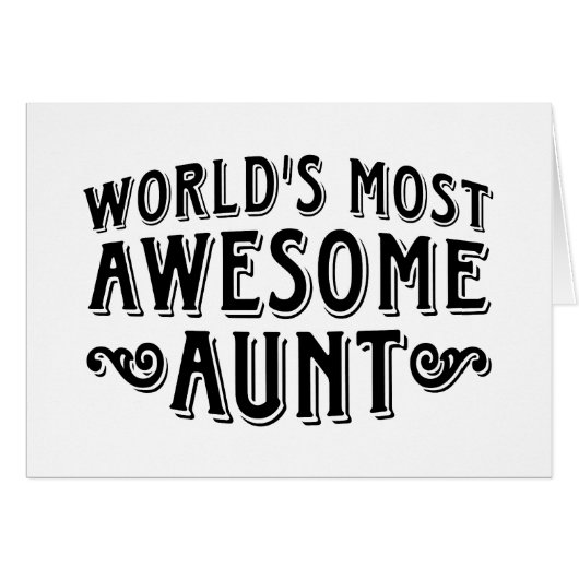 Awesome Aunt Cards (Front Horizontal)