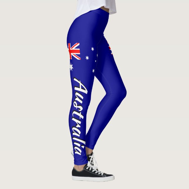 Awesome Australia Australian Flag Leggings (Right)