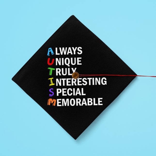 Awesome Autism Acrostic Graduation Cap Topper (Creator Uploaded)