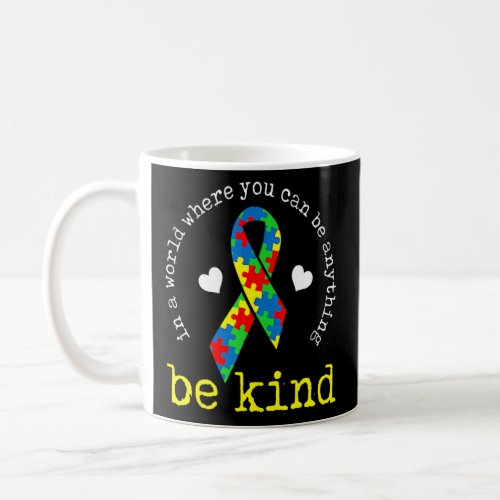 Awesome Autism Awareness  Colorful Ribbon Puzzle P Coffee Mug