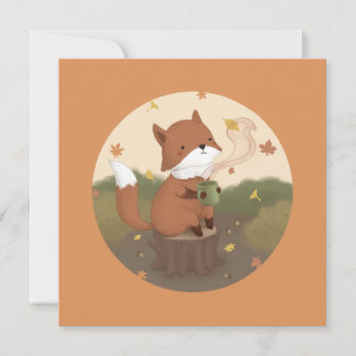 Awesome Autumn: Fox Holiday Card