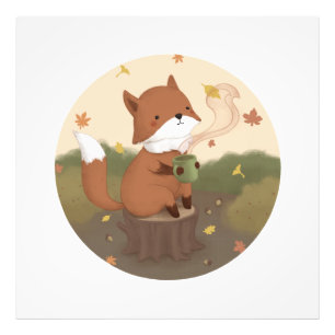 Awesome Autumn: Fox Photo Print