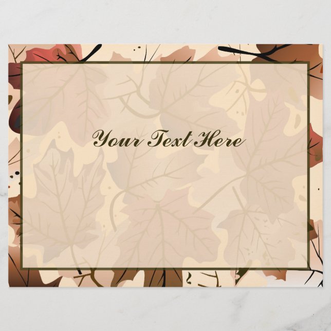 Awesome Autumn Leaves Personalized Flyer (Front)