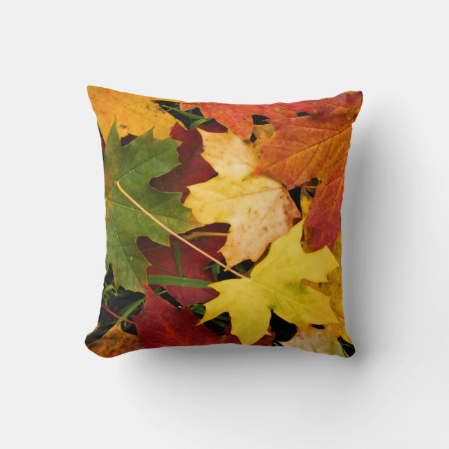 "Awesome Autumn Throw Pillow" Throw Pillow (Front)