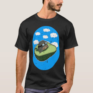 Awesome Avocado Plane Flying Avocado T-Shirt
