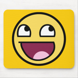 awesome /b face mouse pad