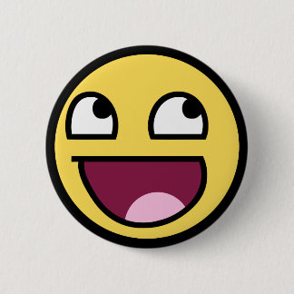 awesome /b face pinback button