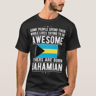 Awesome Bahamian Flag Bahamas Bahamian Roots Pullo T-Shirt