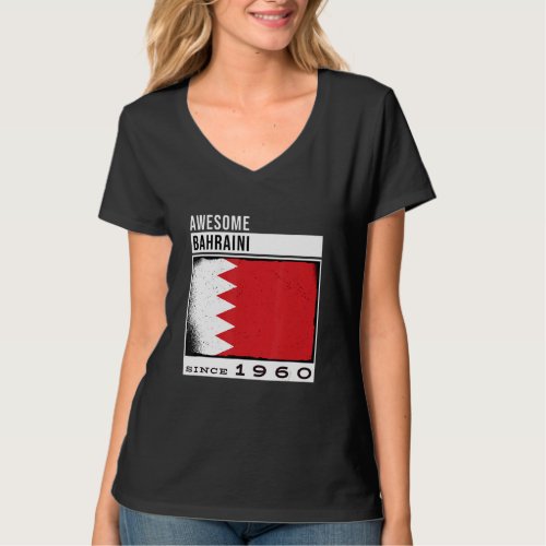 Awesome Bahraini Since 1960  Bahraini 62nd Birthda T_Shirt