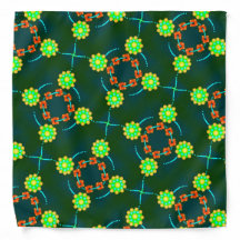 Awesome Bandana Jimette yellow green red and blue