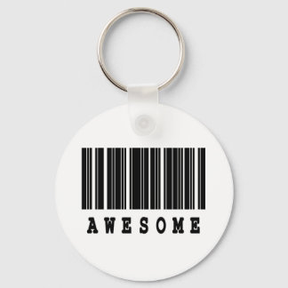 awesome barcode design keychain