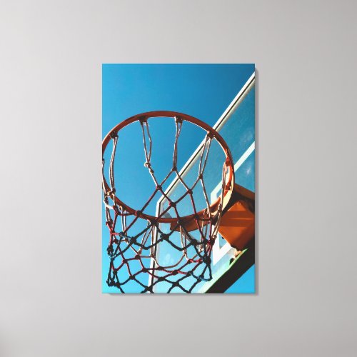 Awesome Basketball Hoop Canvas Print
