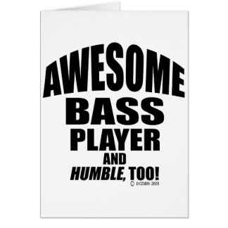 Awesome Bass Player Cards