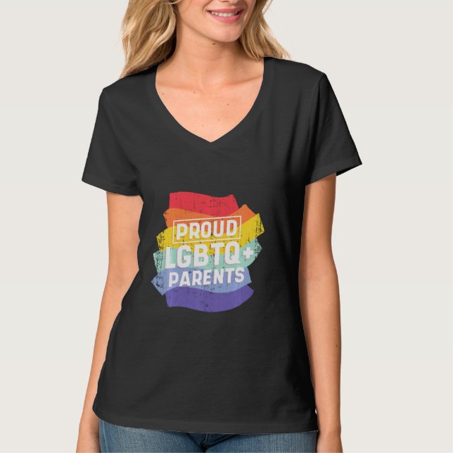 Awesome Be You Lgbtq Proud Parents Rainbow Pride C T-Shirt (Front)