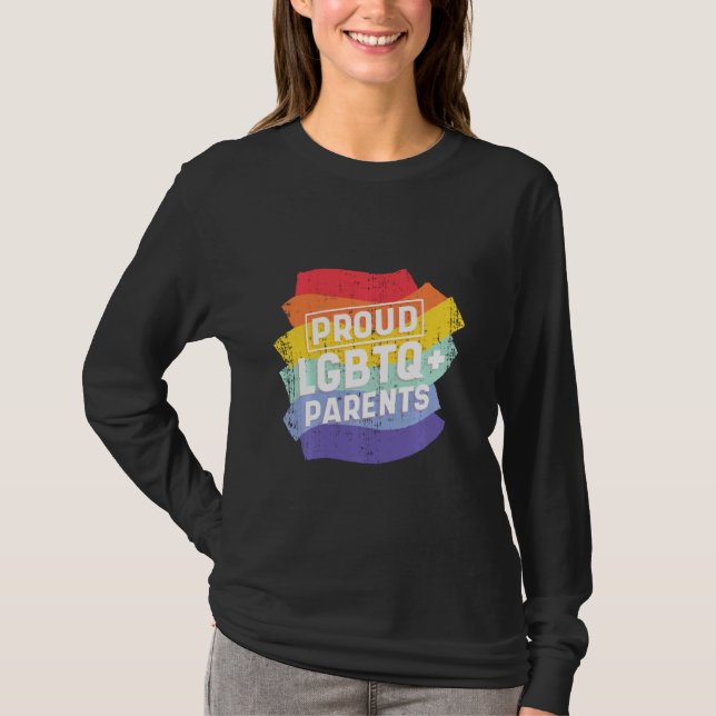 Awesome Be You Lgbtq Proud Parents Rainbow Pride C T-Shirt (Front)