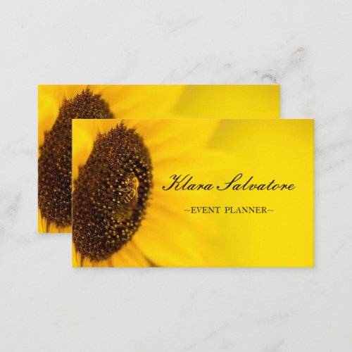 Awesome Beautiful Perfect Sunflower And Bee Business Card