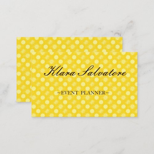 Awesome Beautiful Perfect Yellow Flowers Business Card