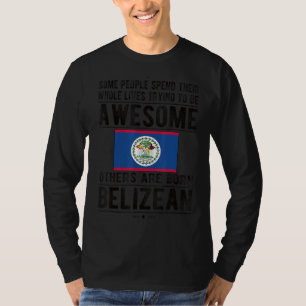Awesome Belizean Flag Belize Belizean Roots 1 T-Shirt