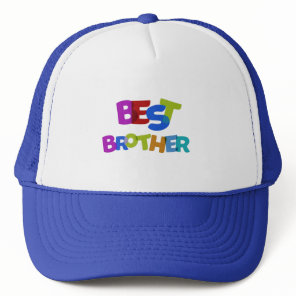 Awesome Big Brother. Colorful Best Brother Trucker Hat