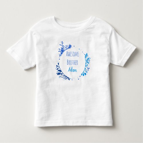 Awesome Big brother customizable name Toddler T_shirt