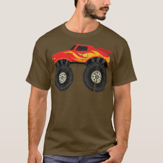 Awesome Big Car Lover Cool Crushing Red Monster Tr T-Shirt
