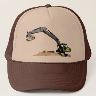 Awesome Big Green Construction Excavator #4 Trucker Hat